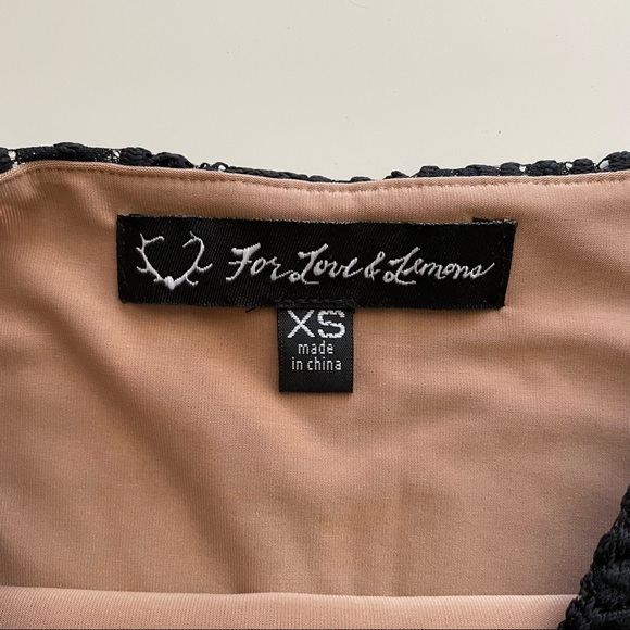 For Love & Lemons Black Lace Skirt - Picture 4 of 4